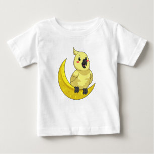Camiseta De Bebé Loro con luna