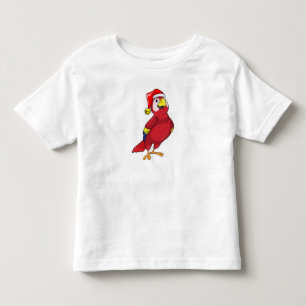 Camiseta De Bebé Loro con sombrero Santa
