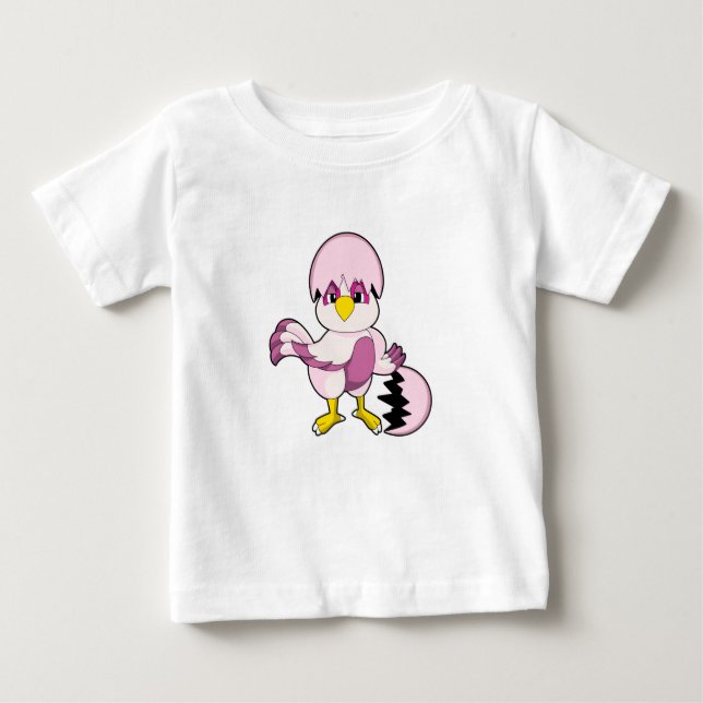 Camiseta De Bebé Loro en huevo con cáscara de huevo.PNG (Anverso)