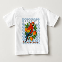 Camiseta De Bebé Loro macayo