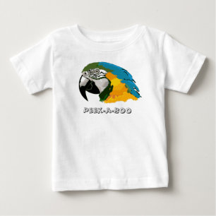 Camiseta De Bebé Loro Peek-a-Boo