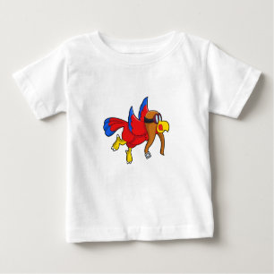 Camiseta De Bebé Loro volando como piloto
