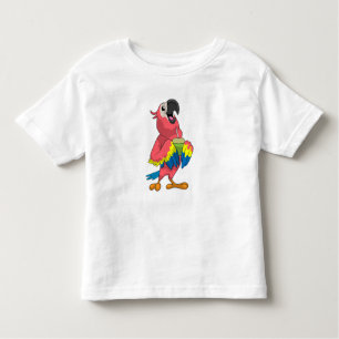 Camiseta De Bebé Loro y coco con paja para beber
