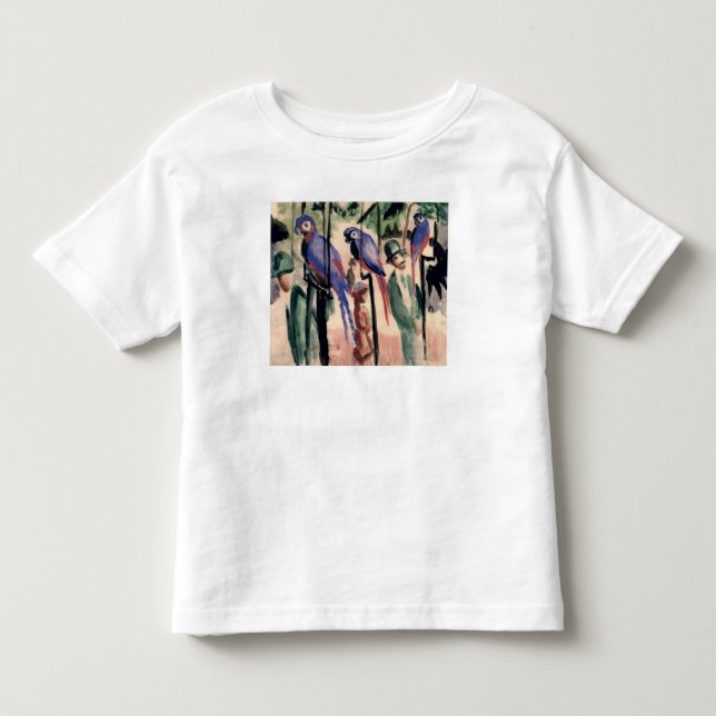 Camiseta De Bebé Loros azules (Anverso)