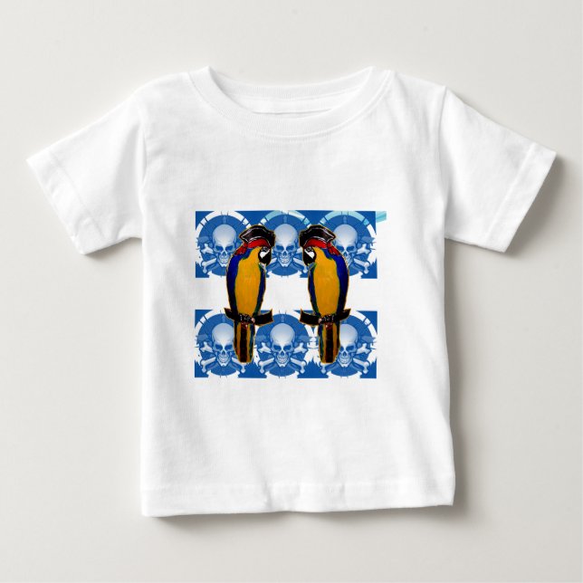 Camiseta De Bebé Loros Piratas (Anverso)