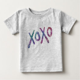 Camiseta De Bebé Los abrazos Purpurinoso y besos a los niños