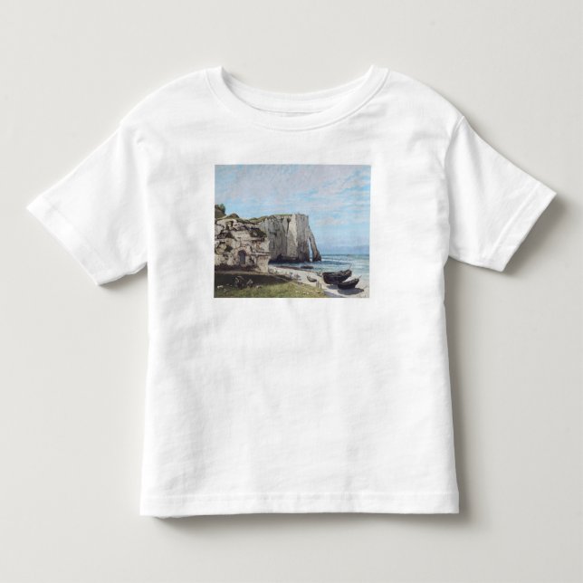 Camiseta De Bebé Los acantilados en Etretat después de la tormenta, (Anverso)