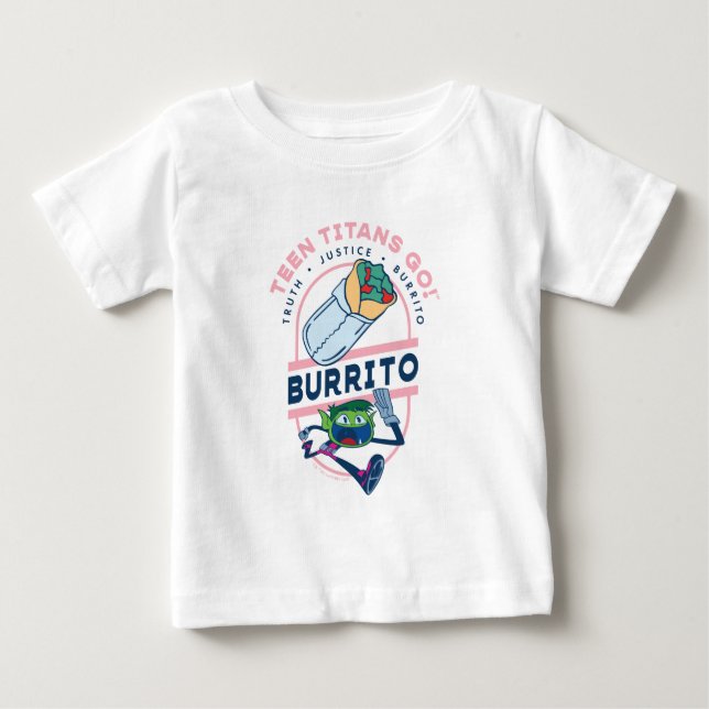Camiseta De Bebé ¡Los adolescentes se van! Bestia "Burrito de justi (Anverso)