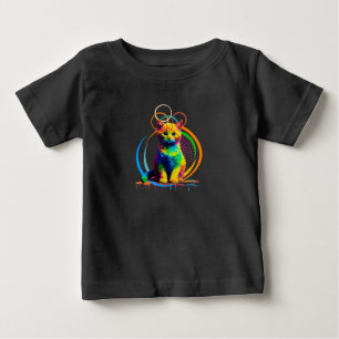 Camiseta De Bebé Los agitadores arcoiris son un sueño de gato multi