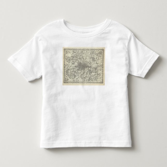 Camiseta De Bebé Los alrededores de Londres (Anverso)