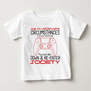 Camiseta De Bebé Los Amantes Del Juego Bajan A Mi Controlador De Gr