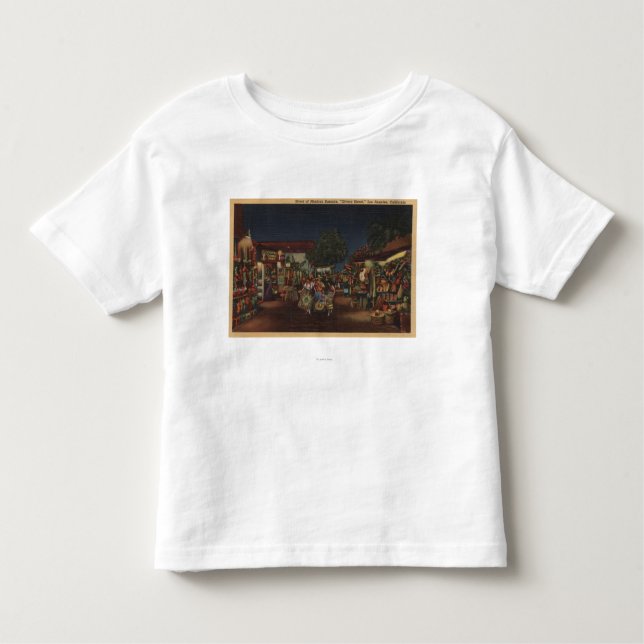Camiseta De Bebé Los Ángeles, CA - calle de Olvera (Anverso)