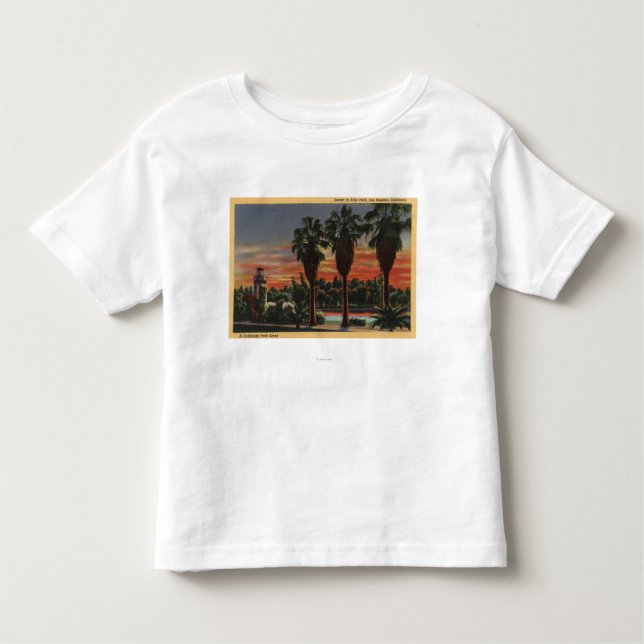 Camiseta De Bebé Los Ángeles, CaliforniaSunset en parque del eco (Anverso)