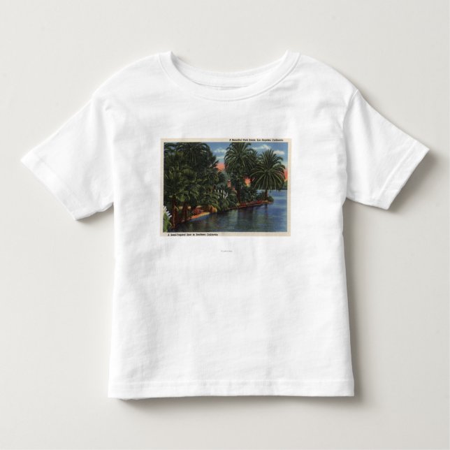 Camiseta De Bebé Los Ángeles, escena hermosa del parque de (Anverso)