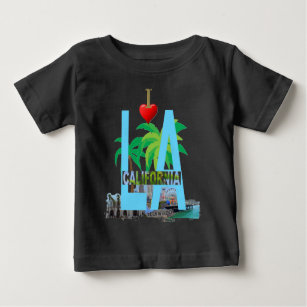 Camiseta De Bebé los angeles l a california city estados unidos
