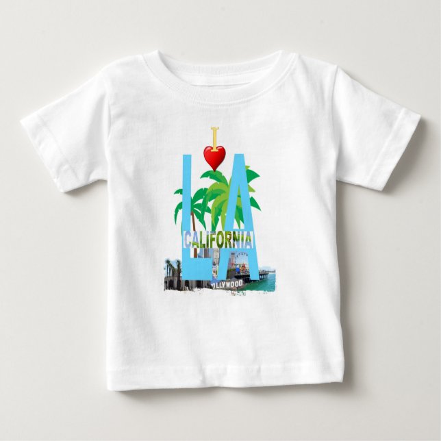 Camiseta De Bebé los angeles l a california city estados unidos (Anverso)