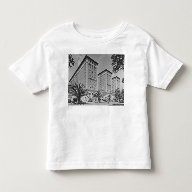 Camiseta De Bebé Los Ángeles, opinión de CA del hotel de Biltmore y (Anverso)