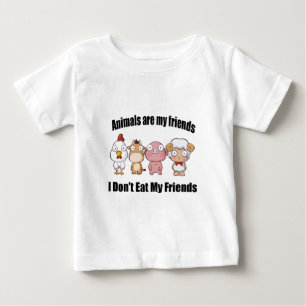 Camiseta De Bebé Los animales son mis amigos
