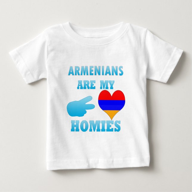 Camiseta De Bebé Los armenios son mis homólogos (Anverso)