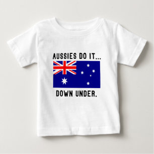 Camiseta De Bebé Los Aussies lo hacen... abajo.