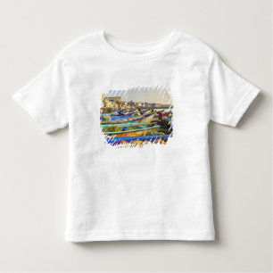 Camiseta De Bebé Los barcos que se están preparando para pescar, La