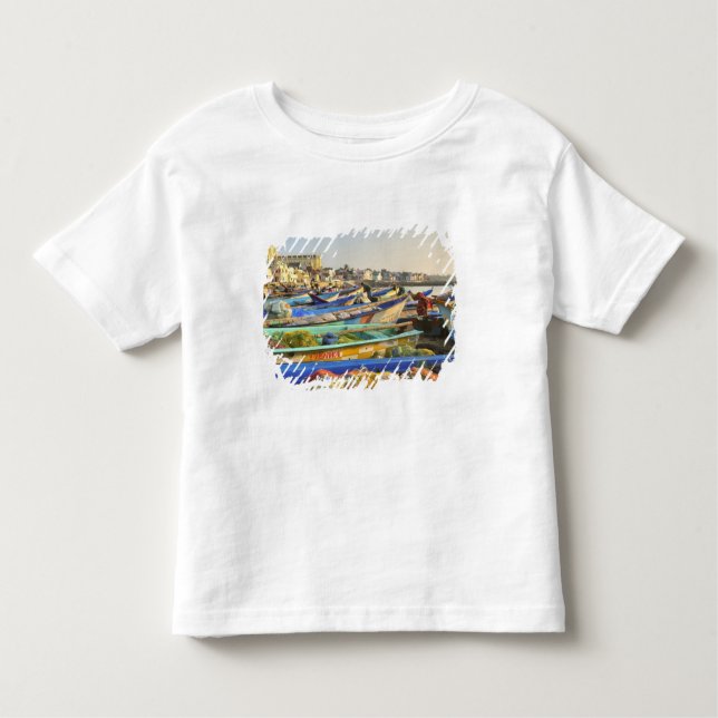 Camiseta De Bebé Los barcos que se están preparando para pescar, La (Anverso)
