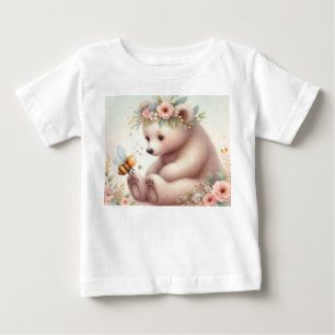 Camiseta De Bebé Los bebés de Woodland, Bear Y Abeja