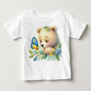Camiseta De Bebé Los Bebés De Woodland, Cueros Y Mariposa