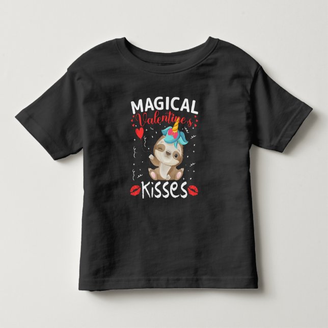 Camiseta De Bebé Los besos mágicos de San Valentín (Anverso)