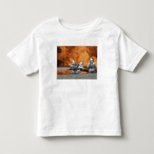 Camiseta De Bebé Los bomberos neutralizan un fuego