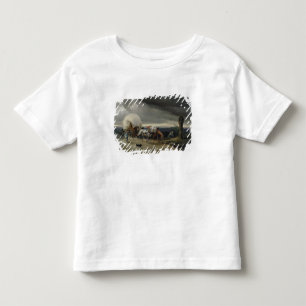 Camiseta De Bebé Los caballos que dibujan los carros suben una
