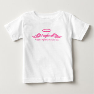 Camiseta De Bebé Los chicas nombre de Angelina y el ángel del