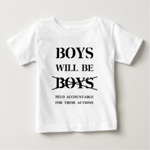 Camiseta De Bebé Los chicos serán chicos (maldición libre)