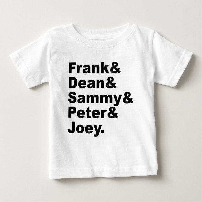 Camiseta De Bebé Los Cinco Ratones | Frank Dean Sammy Joey & Peter (Anverso)