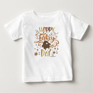 Camiseta De Bebé Los colores del otoño alegran el día de Turquía