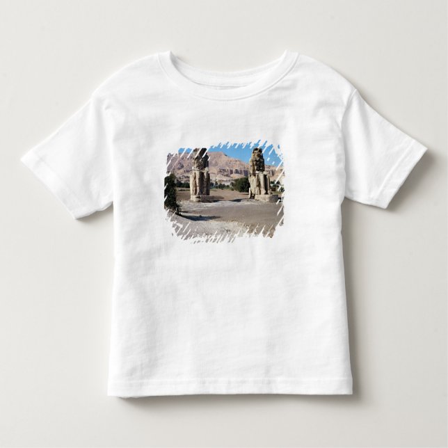Camiseta De Bebé Los colosos de Memnon, estatuas de Amenhotep (Anverso)