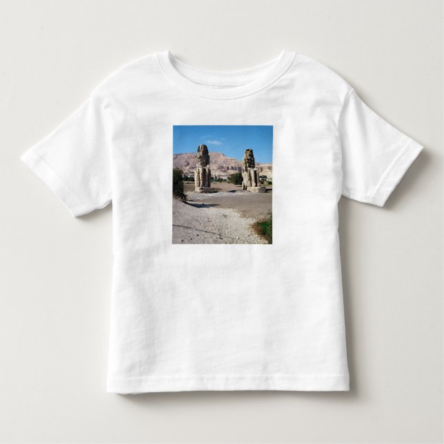 Camiseta De Bebé Los colosos de Memnon, estatuas de Amenhotep (Anverso)