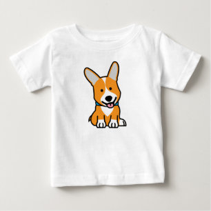 Camiseta De Bebé Los Corgis del Corgi persiguen el Pembroke feliz