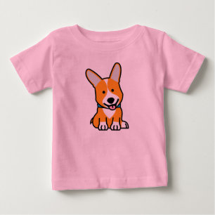 Camiseta De Bebé Los Corgis del Corgi persiguen el Pembroke feliz