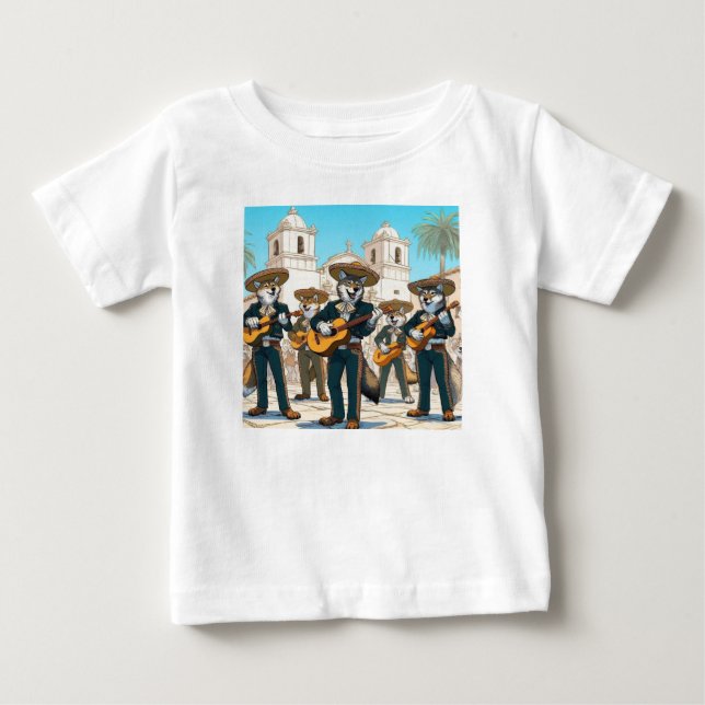 Camiseta De Bebé Los Coyotes Mariachi  (Anverso)