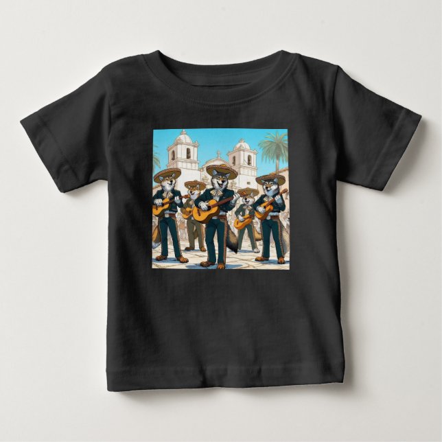 Camiseta De Bebé Los Coyotes Mariachi  (Anverso)