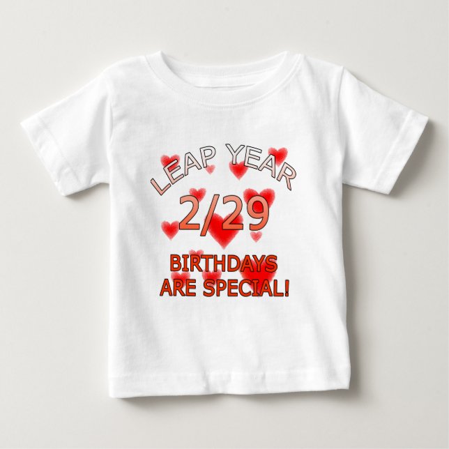 Camiseta De Bebé ¡Los cumpleaños del año bisiesto son especiales! (Anverso)