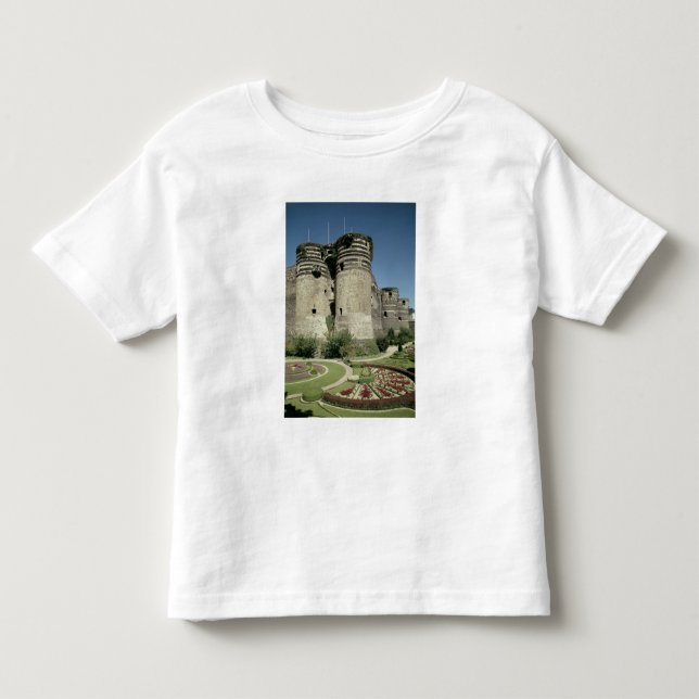 Camiseta De Bebé Los d'Angers del castillo francés, terminados 1238 (Anverso)