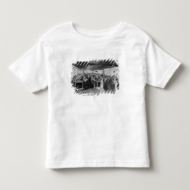 Camiseta De Bebé Los departamentos de la fabricación del cigarro (Anverso)