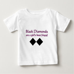 Camiseta De Bebé Los diamantes negros son un mejor amigo chica