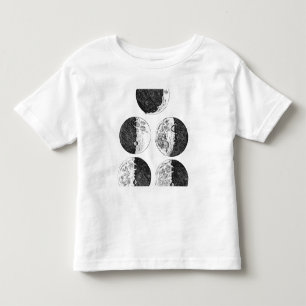 Camiseta De Bebé Los dibujos de Galileo de las fases de la luna