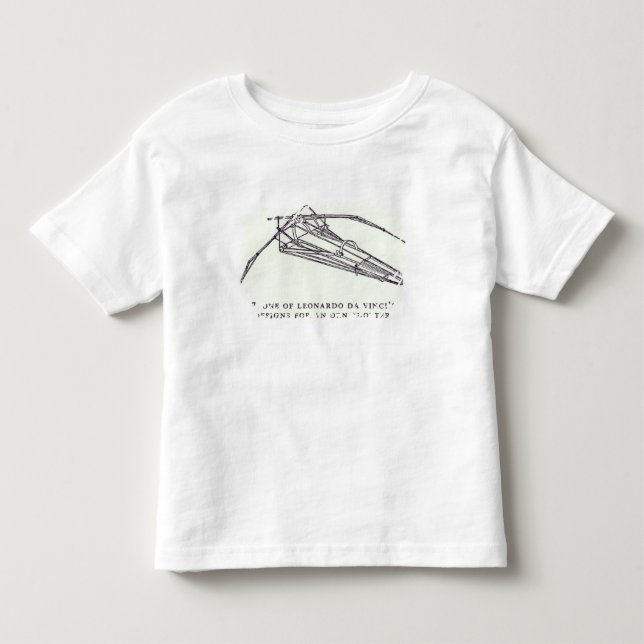 Camiseta De Bebé Los diseños de Leonardo da Vinci para un (Anverso)