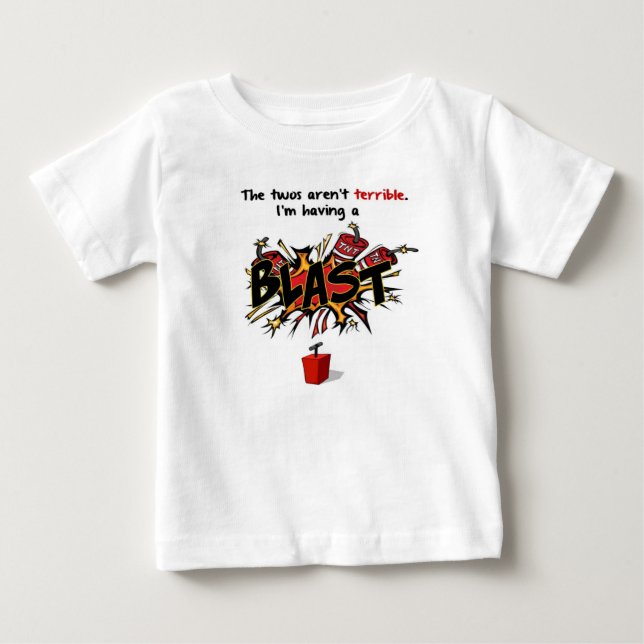 Camiseta De Bebé Los dos terribles (Anverso)