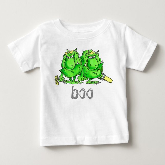 Camiseta De Bebé Los dos terribles (Anverso)