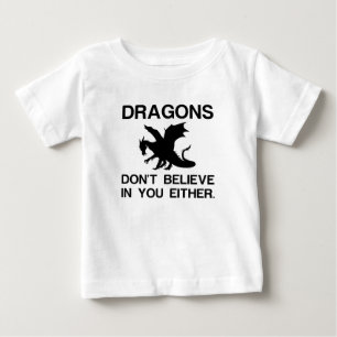 CAMISETA DE BEBÉ LOS DRAGONES TAMPOCO CREEN EN TI